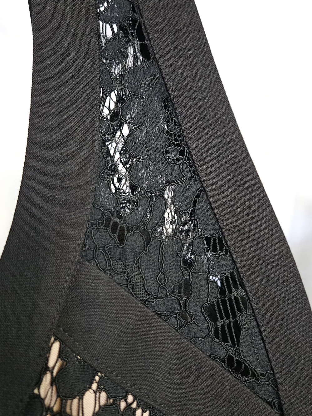 DO+BE Black Lace V-Neck A-Line Mini Dress Size M New With Tags - Picture 13 of 16